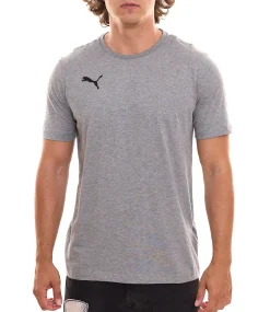 T-Shirts & Tank Tops*PUMA 3er Pack TeamGOAL 23 Casual Herren Baumwoll-Shirt mit Logo-Stickerei schlichtes T-Shirts 656578 oder Grau Schwarz
