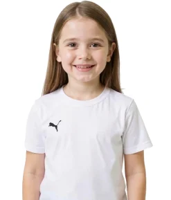 T-Shirts & Tank Tops*PUMA 3er Pack TeamGoal 23 Casual Kinder Sport-Shirt für Jungen & Mädchen Baumwoll T-Shirt mit Logo-Stickerei 656709 04 Weiß