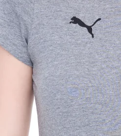 Fitnessmode & Jogginghosen|Tops & T-Shirts*PUMA 3er Pack TeamGoal23 Damen T-Shirt Sport-Shirt Baumwoll-Shirt mit Logo-Patch Fitness-Shirt 657085 Grau, , Blau oder Schwarz Rot