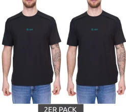 T-Shirts & Tank Tops*PUMA 2er Pack X Mercedes-Benz AMG Petronas F1 Cloudspun Herren T-Shirt mit Logo-Schriftzug 621135 01 Schwarz