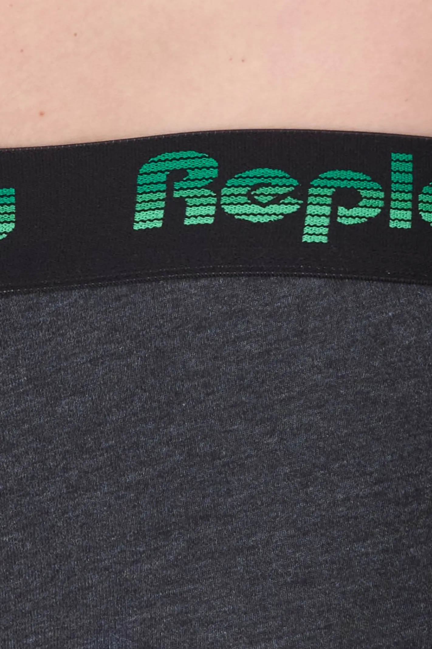 Unterwäsche|Boxershorts*REPLAY 2er Pack Herren Retro Boxershorts Baumwoll-Unterwäsche I101189 N195 Schwarz/Grau