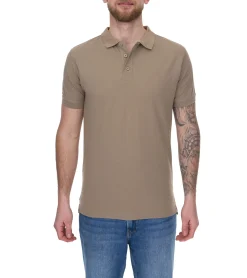 Hemden & Poloshirts*SANTINO 6er Pack Max Herren schlichtes Polo-Hemd Polo-Shirt Baumwoll-Shirt Kurzarm-Shirt Hellbraun