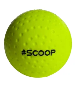 Sportausrüstung|Ballsport*SCOOP 6er Pack X-Treme Hockey Street-Balls mit Dimple-Design Hockeyball Sport-Ausrüstung NI266446 Neon-Gelb