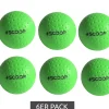 Sportausrüstung|Ballsport*SCOOP 6er Pack X-Treme Hockey Street-Balls mit Dimple-Design Hockeyball Sport-Ausrüstung NL266445 Grün