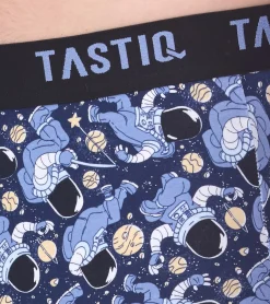 Unterwäsche|Boxershorts*TASTIQ 5er Pack Herren Boxershorts in Geschenkbox mit Weltraum-Print Baumwoll-Unterhose Tas/1/BCX5/SPAC Schwarz/Bunt