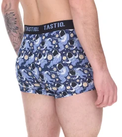 Unterwäsche|Boxershorts*TASTIQ 5er Pack Herren Boxershorts in Geschenkbox mit Weltraum-Print Baumwoll-Unterhose Tas/1/BCX5/SPAC Schwarz/Bunt