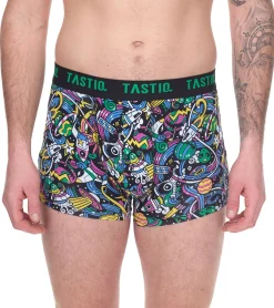 Unterwäsche|Boxershorts*TASTIQ 5er Pack Herren Boxershorts in Geschenkbox mit Weltraum-Print Baumwoll-Unterhose Tas/1/BCX5/SPAC Schwarz/Bunt