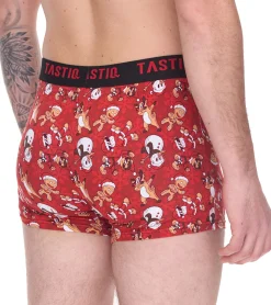 Unterwäsche|Boxershorts*TASTIQ 5er Pack Herren Boxershorts in Geschenkbox mit Weihnachts-Print Baumwoll-Unterhose Tas/1/BCX5/XMAS Schwarz/Bunt
