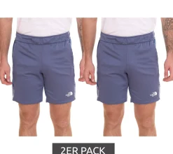 Shorts & Bermudas*THE NORTH FACE 2er Pack Mountain Athletics Herren Fleece-Shorts sportliche Sommer-Hose mit Eingriffstaschen NF0A82300EA1 Blau