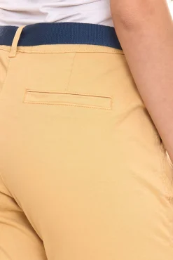 Hosen & Jeans*Tom Tailor 2er Pack Damen Chino-Hose stylische Alltags-Hose mit Gürtel 46246404 Beige