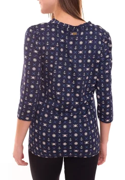 Tops & T-Shirts*Tom Tailor 2er Pack T-Shirt Set Damen Sommer-Shirt und Baumwoll-Top 21882004 Weiß/Blau