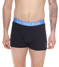 Unterwäsche|Boxershorts*U.S. POLO ASSN. 2er Pack Herren Boxershorts atmungsaktive Baumwoll-Unterhose Unterwäsche 011601_US16133_02 Schwarz oder Blau/Rot