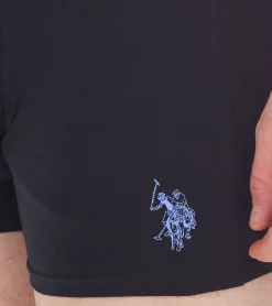 Unterwäsche|Boxershorts*U.S. POLO ASSN. 2er Pack Herren Boxershorts atmungsaktive Baumwoll-Unterhose Unterwäsche 011601_US16133_02 Schwarz oder Blau/Rot