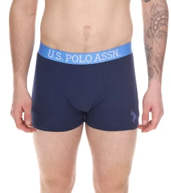 Unterwäsche|Boxershorts*U.S. POLO ASSN. 2er Pack Herren Boxershorts atmungsaktive Baumwoll-Unterhose Unterwäsche 011601_US16133_02 999 Dunkelblau/Hellblau/Rot
