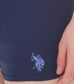 Unterwäsche|Boxershorts*U.S. POLO ASSN. 2er Pack Herren Boxershorts atmungsaktive Baumwoll-Unterhose Unterwäsche 011601_US16133_02 999 Dunkelblau/Hellblau/Rot