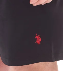 Shorts & Bermudas*U.S. POLO ASSN. 2er Pack Herren Freizeit- & Sport-Shorts leichte Fitness-Short mit U.S. Polo Stickerei kurze Hose US16738 Schwarz/Rot oder Dunkelblau/Rot