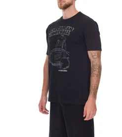 T-Shirts & Tank Tops*U.S. SPORT AMERICA 2er Pack Herren T-Shirt Basic Baumwoll-Shirt Rundhals-Shirt Kurzarm Blau/Schwarz