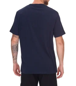 T-Shirts & Tank Tops*U.S. SPORT AMERICA 2er Pack Herren T-Shirt Basic Baumwoll-Shirt Rundhals-Shirt Kurzarm Blau/Schwarz