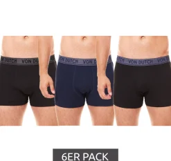 Unterwäsche|Boxershorts*Von Dutch 6er Pack Origi Herren Boxershorts Unterwäsche VD/1/BCX3/ORIGI3 Schwarz