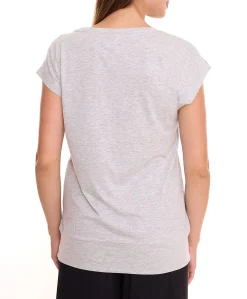 Tops & T-Shirts*AjC 2er Set Damen T-Shirt Rundhals-Shirt Baumwoll-Shirt Kurzarm-Shirt 71333114 Grau/Rosa