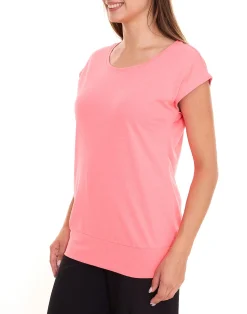 Tops & T-Shirts*AjC 2er Set Damen T-Shirt Rundhals-Shirt Baumwoll-Shirt Kurzarm-Shirt 71333114 Grau/Rosa