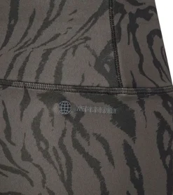 Sportunterbekleidung|Jogginghosen & Fitnessmode*adidas 2er Sparpack Leggings nachhaltige Trainings-Hose für Mädchen Sport-Hose mit AEROREADY Technologie Animal-Look HL2443 Grau/Schwarz