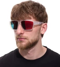 Sonnenbrillen*adidas 2er Sparpack Sport Herren Sonnen-Brille mit rot/orangenen Gläsern und transparenten Bügeln Lauf-Brille SP0008 6126G Transparent