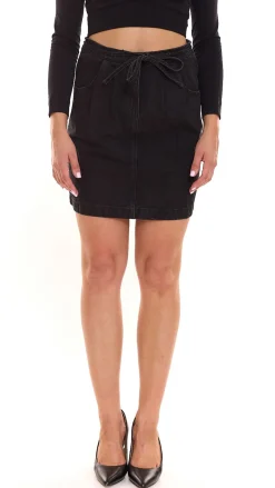 Große Größen|Röcke*ARIZONA 2er Sparpack Damen Denim-Rock Mini-Rock Jeans-Rock aus Baumwolle mit Taschen 82817269 Schwarz