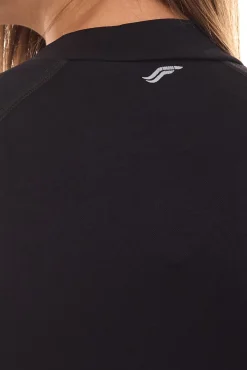 Sportoberbekleidung|Fitnessmode & Jogginghosen*FAYN SPORTS 2er Sparpack Longsleeve Crop Top Damen Sport-Shirt nahtloses Yoga-Shirt 47005506 Schwarz