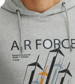 Pullover & Sweater*INDICODE 2er Sparpack Forzo Herren Baumwoll-Hoodie nachhaltiger Kapuzen-Sweater mit großem Frontprint 55-581MM in Grau, Navy oder Schwarz