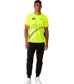 T-Shirts & Tank Tops*Mercedes-Benz 2er Sparpack AMG Petronas F1 Herren T-Shirt Lewis Hamilton Kurzarm-Trikot 701227120 001 Neon-Gelb