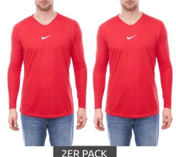 Pullover & Sweater|Jogginghosen & Fitnessmode*NIKE 2er Sparpack Performance Dry Park sportliches Langarm-Shirt mit Dry-Fit Technologie AV2609-657 Rot