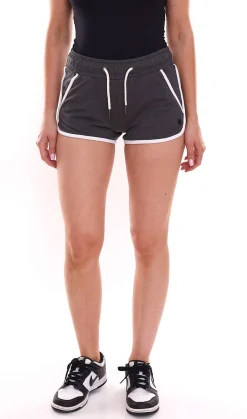 Shorts & Bermudas*OCEAN SPORTSWEAR 2er Sparpack Damen Sweat-Shorts kurze Hose mit seitlichen Eingriffstaschen 99736902 Dunkelgrau