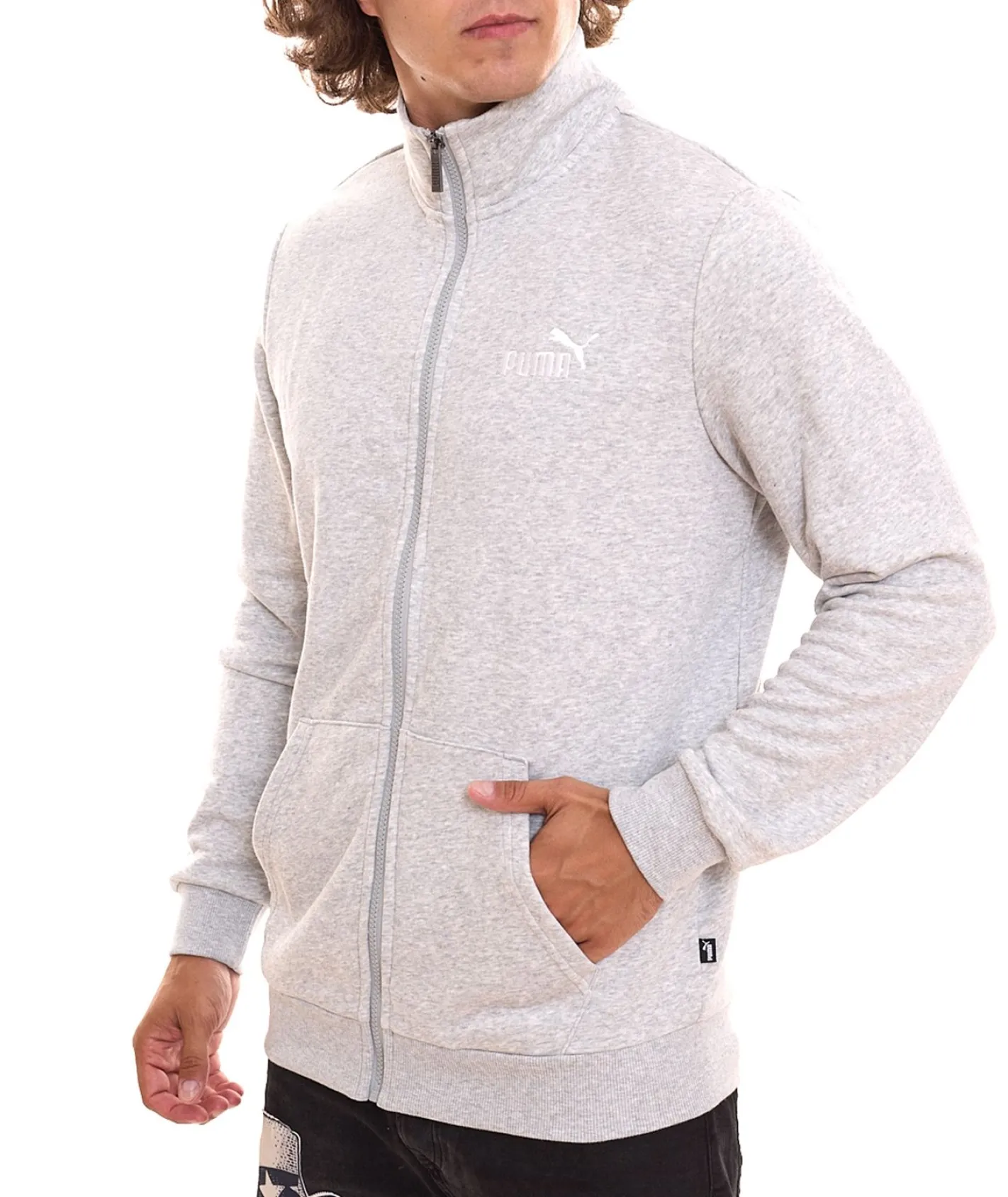 Pullover & Sweater|Sportoberbekleidung*PUMA 2er Sparpack Men Ess 2 Col Track Jacket nachhaltige Herren Sweat-Jacke Trainings-Jacke Baumwolle 679632 oder Blau Grau