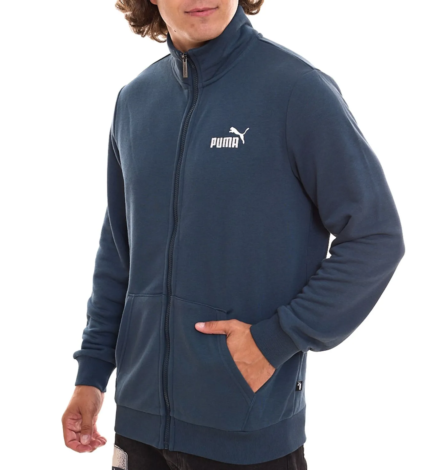 Pullover & Sweater|Sportoberbekleidung*PUMA 2er Sparpack Men Ess 2 Col Track Jacket nachhaltige Herren Sweat-Jacke Trainings-Jacke Baumwolle 679632 oder Blau Grau