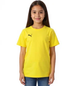 T-Shirts & Tank Tops*PUMA 2er Sparpack TeamGoal 23 Jungen & Mädchen Sport-Shirt Baumwoll-Shirt mit Logo-Patch T-Shirt 656709 07 Gelb