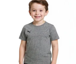 T-Shirts & Tank Tops*PUMA 2er Sparpack TeamGoal 23 Jungen & Mädchen Sport-Shirt Baumwoll-Shirt mit Logo-Patch T-Shirt 656709 33 Grau