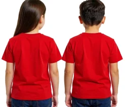 T-Shirts & Tank Tops*PUMA 2er Sparpack TeamGoal 23 Jungen & Mädchen Sport-Shirt Baumwoll-Shirt mit Logo-Patch T-Shirt 656709 01 Rot