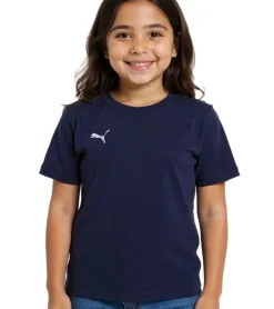 T-Shirts & Tank Tops*PUMA 2er Sparpack TeamGoal 23 Jungen & Mädchen Sport-Shirt Baumwoll-Shirt mit Logo-Patch T-Shirt 656709 06 Dunkelblau