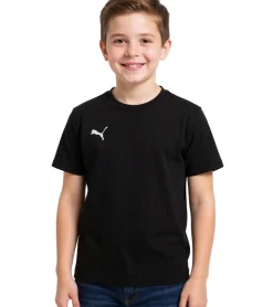 T-Shirts & Tank Tops*PUMA 2er Sparpack TeamGoal 23 Jungen & Mädchen Sport-Shirt Baumwoll-Shirt mit Logo-Patch T-Shirt 656709 03 Schwarz