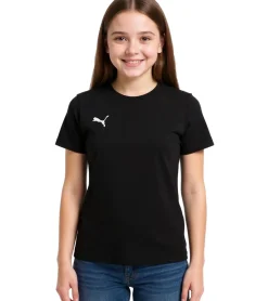 T-Shirts & Tank Tops*PUMA 2er Sparpack TeamGoal 23 Jungen & Mädchen Sport-Shirt Baumwoll-Shirt mit Logo-Patch T-Shirt 656709 03 Schwarz