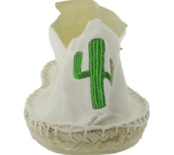 Pantoffeln & Hausschuhe*Espadrij Classic Brode Damen Pantoffeln modische Sommer-Schuhe mit Kaktus-Print Beige