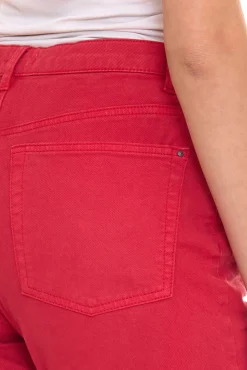 Hosen & Jeans*ESPRIT Damen Tapered-Jeans 5-Pocket Denim-Hose aus Bio-Baumwolle 010EE1B315 B02 610 Rot