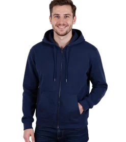 Große Größen|Pullover & Sweater*European League Of Football Blanko Zip Hoodies pageant blau