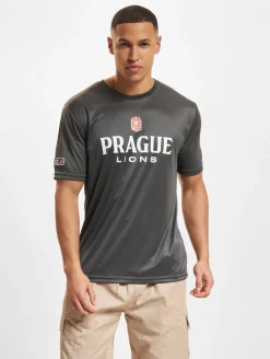 Tops & T-Shirts|T-Shirts & Tank Tops*European League Of Football Prague Lions 5 T-Shirts tiefschwarz