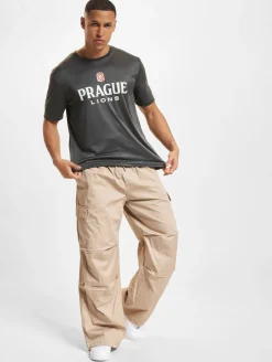 Tops & T-Shirts|T-Shirts & Tank Tops*European League Of Football Prague Lions 5 T-Shirts tiefschwarz