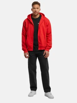 Pullover & Sweater*European League Of Football Blanko Zip Hoodies tomate