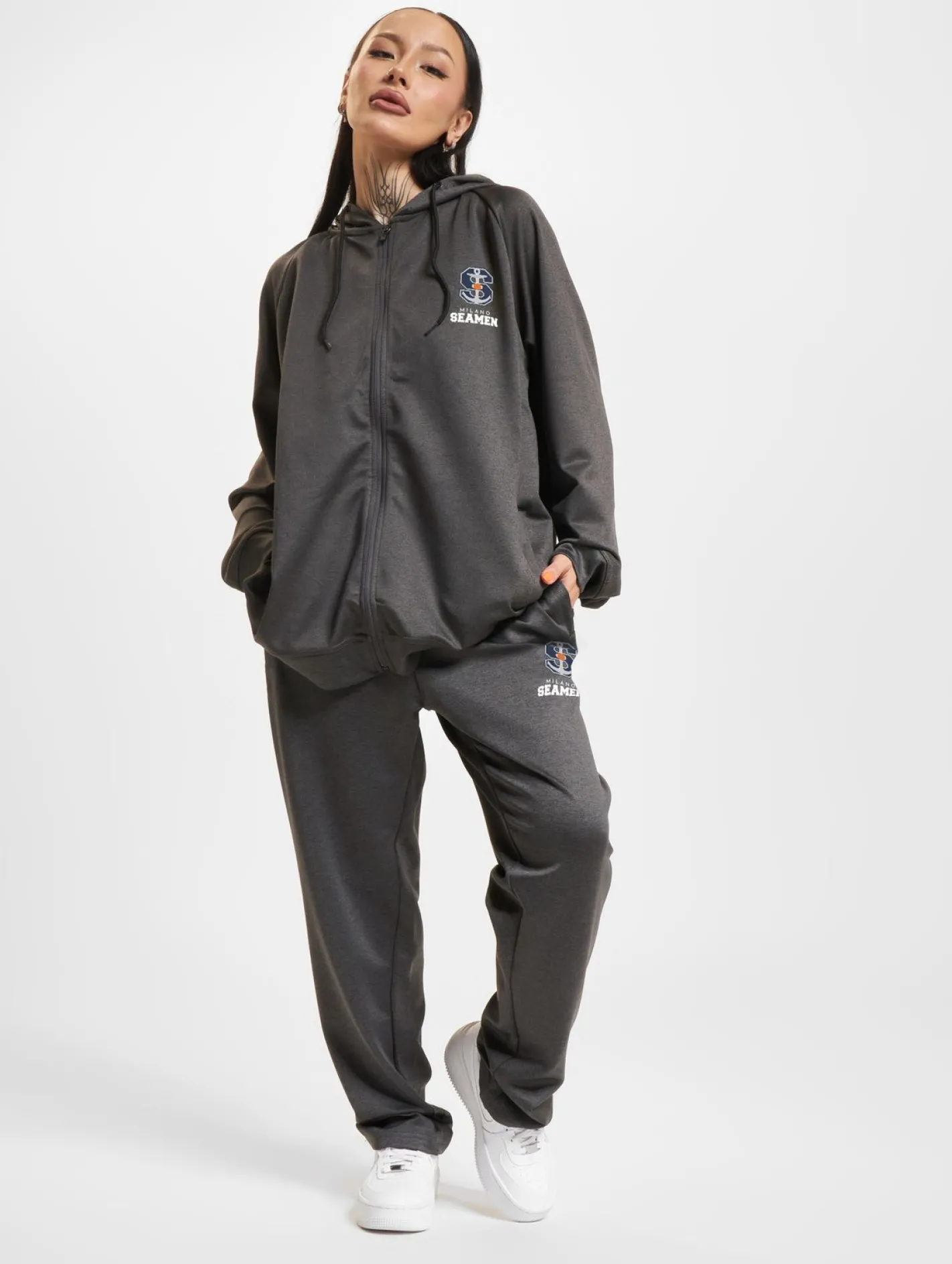 Große Größen|Fitnessmode & Jogginghosen*European League Of Football Milano Seamen Jogginghosen anthrazit