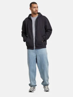 Pullover & Sweater*European League Of Football Blanko Zip Hoodies tiefschwarz