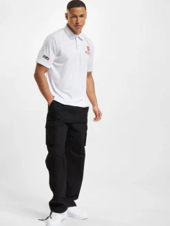 Poloshirts & Blusen|Hemden & Poloshirts*European League Of Football Prague Lions Poloshirts leuchtend weiß